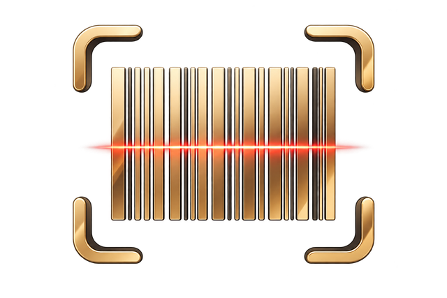 EAN Barcode Symbol für den Scanner
